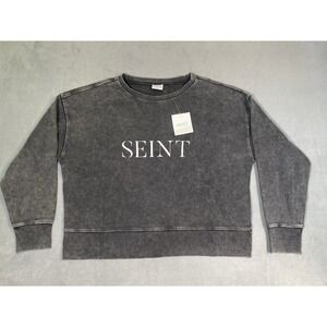 NWT Seint Crew Neck Sweater Women's Extra Large Crop Boxy Slouchy Sweater